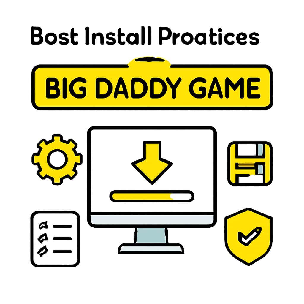 Diagram showcasing installation practices for Big Daddy Game.