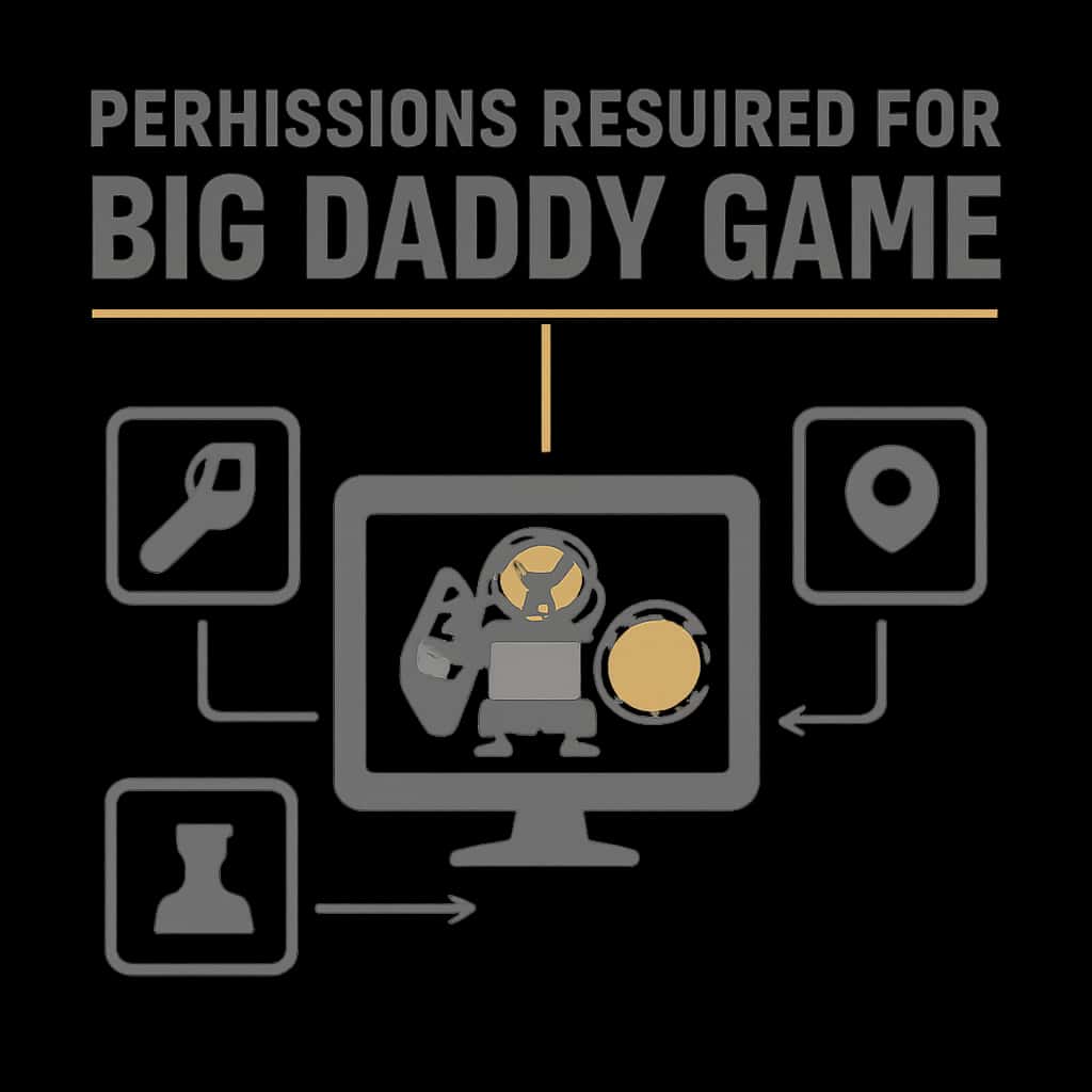 Diagram detailing permissions for Big Daddy Game