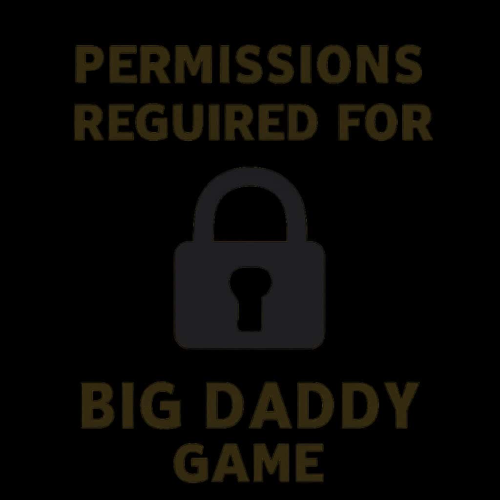 Icon representing permissions required for Big Daddy Game