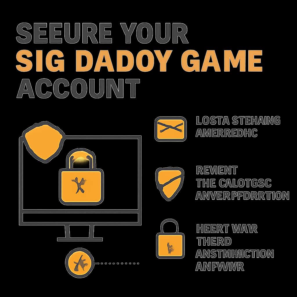 An educational diagram on securing your Big Daddy Game account.