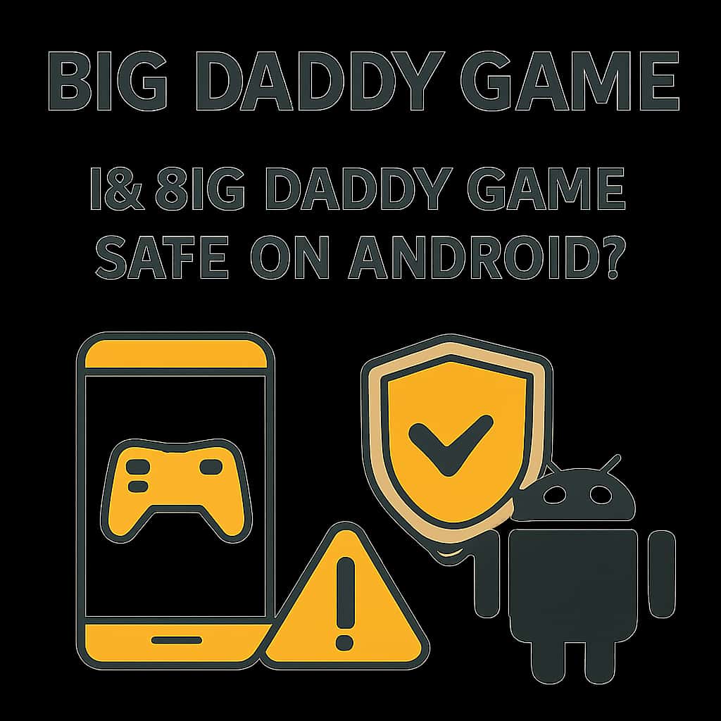 Illustration explaining the safety of Big Daddy Game on Android.