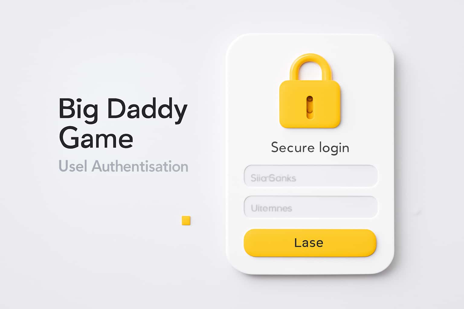 Big Daddy Game User Authentication Interface